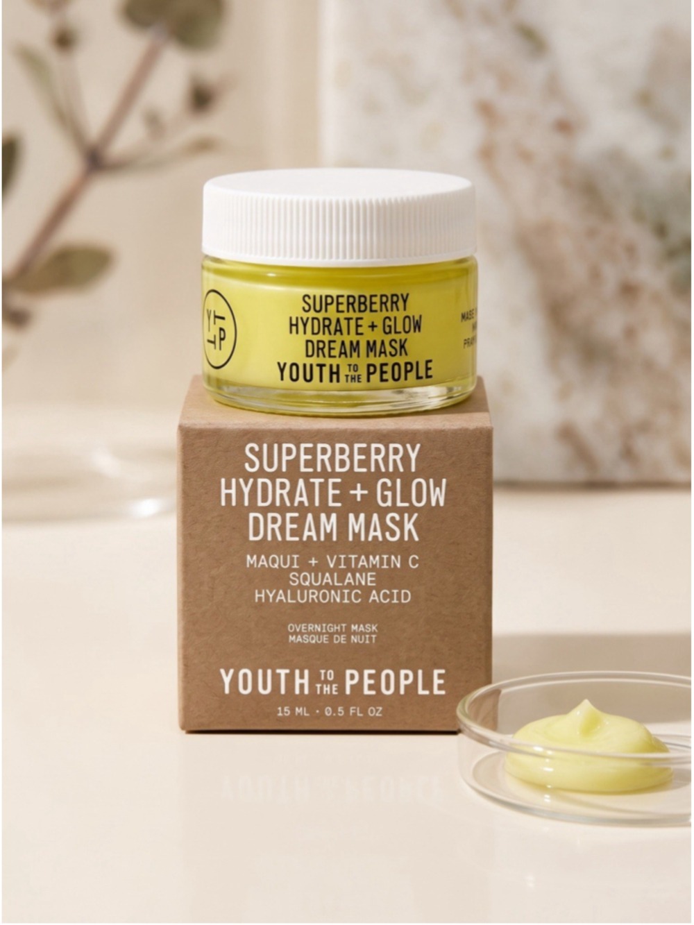 Youth To The People Superberry Hydrate + Glow Dream Mask 15 mL New in Box